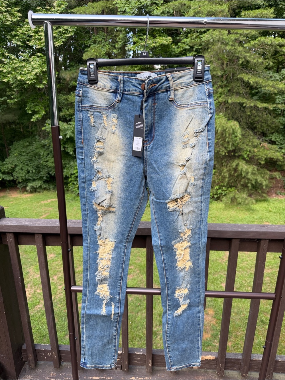Fashion Nova Distressed Skinny Jeans